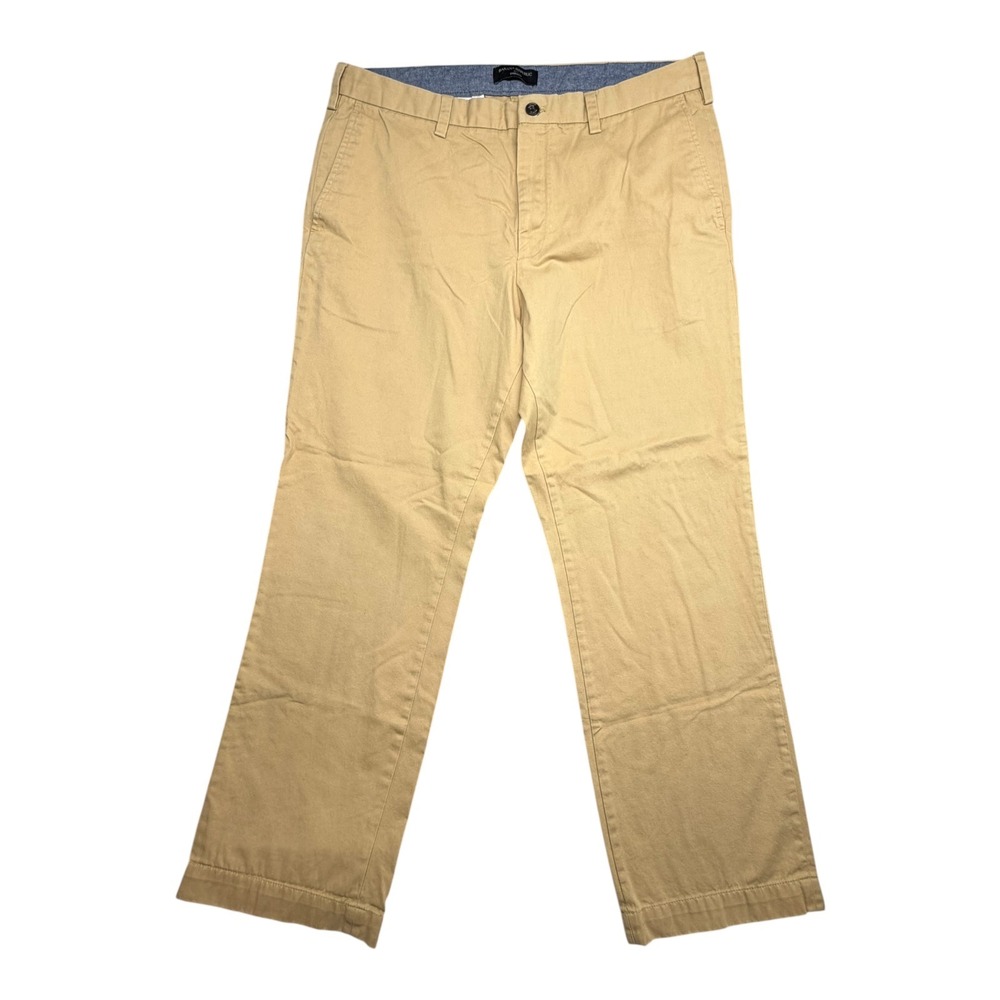 Banana Republic Emerson Men 36x30 Khaki Straight Leg Chino Pants 100% Cotton